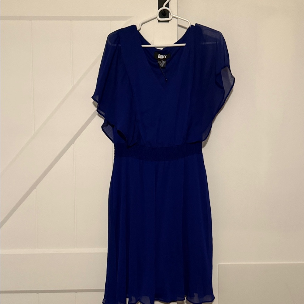 DKNY Women's Royal Blue Mini Dress